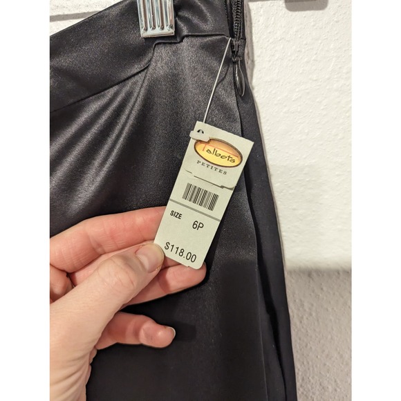 100% Pure Silk Black Trousers Pants Boss Babe CEO Fashion - Picture 5 of 10